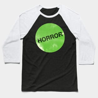 Horror VHS Rental Sticker Baseball T-Shirt